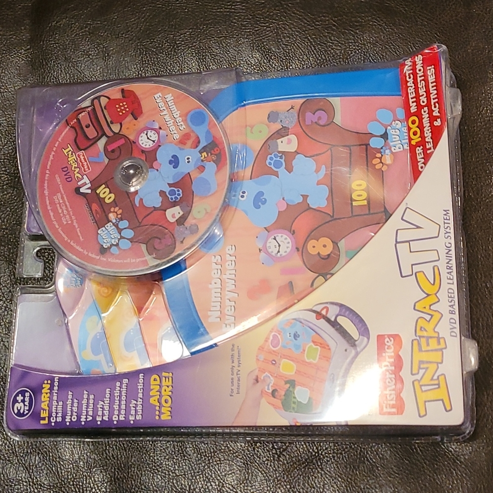 InteracTV Blue's Clues DVD Based Learning Sytem set for 3+ New